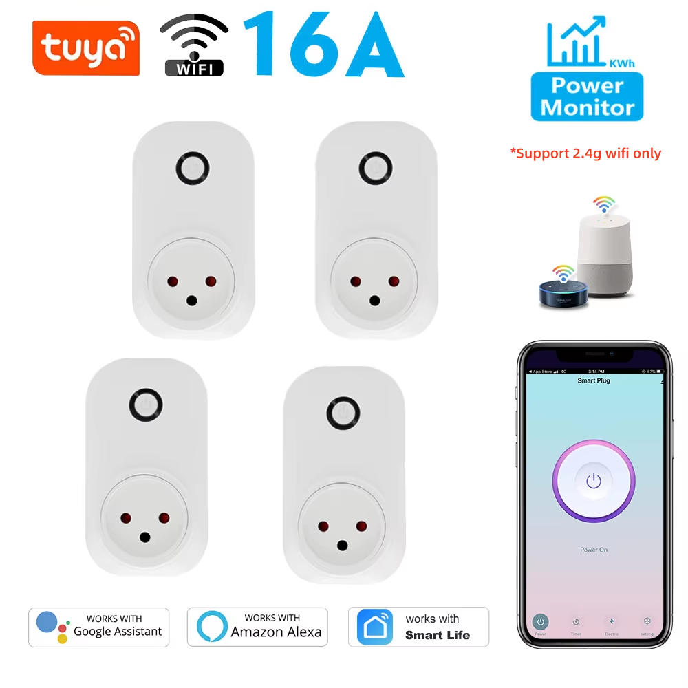 Smart Home Technology - Tuya Smart Socket Israele Plug 16A