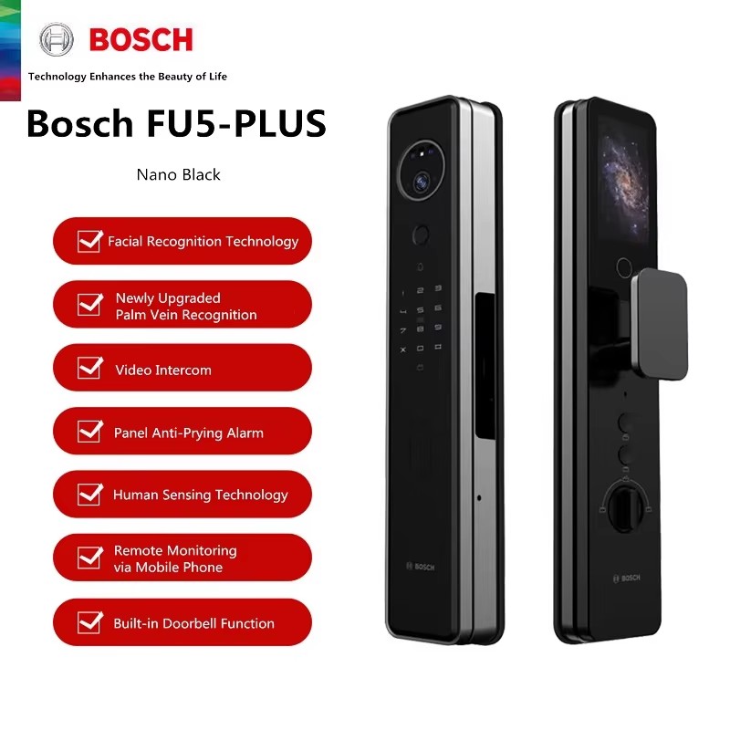 Smart Home Bosch - Serratura Intelligente BOSCH FU5-Plus con Riconoscimento