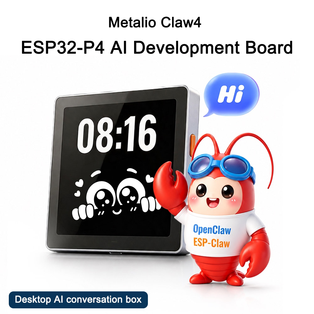 Smart Home Open Source - Metalio Claw4 Mini Terminale AI ESP32-P4