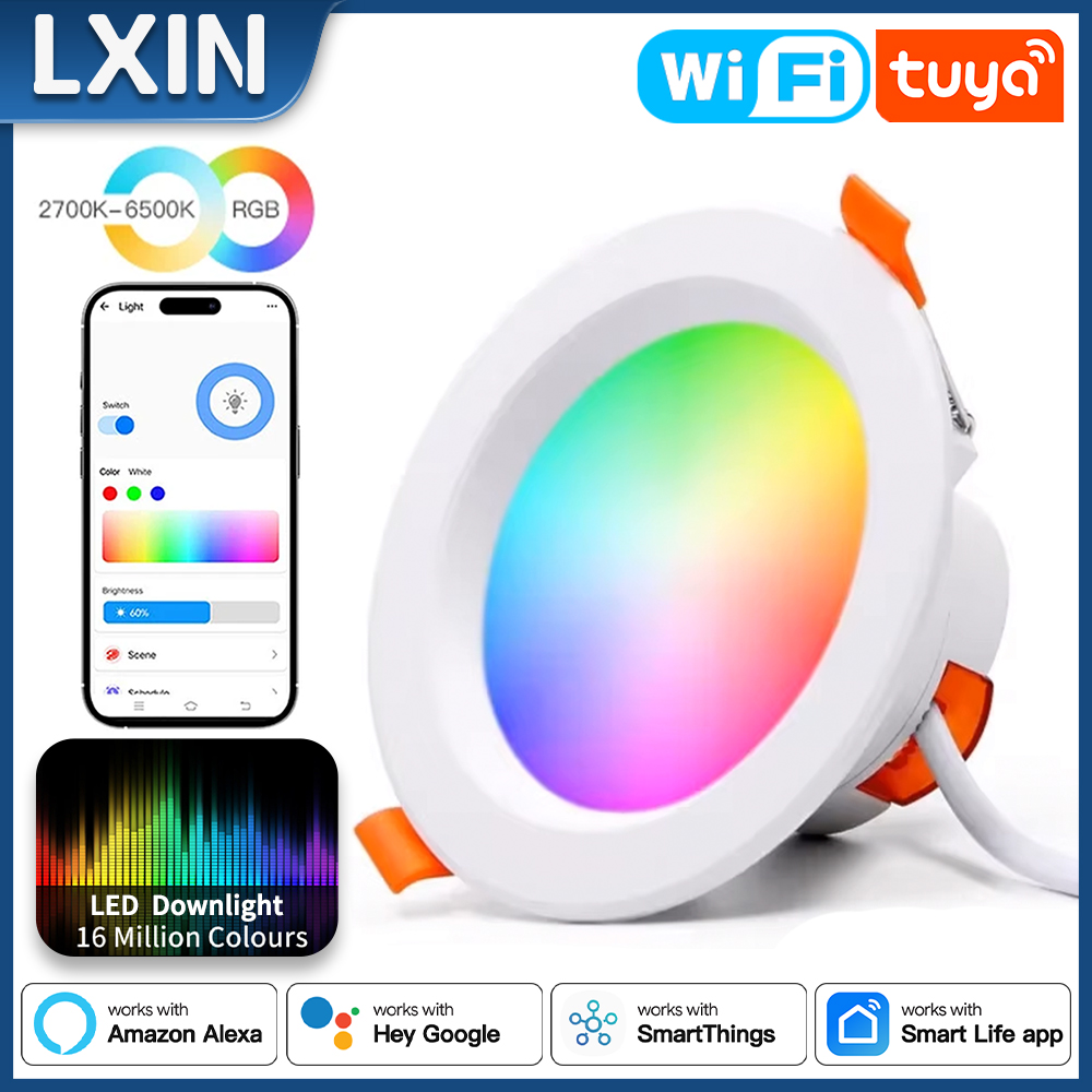 Alexa Compatible Bulb - Faretto LED Smart WiFi Lxin Tuya,