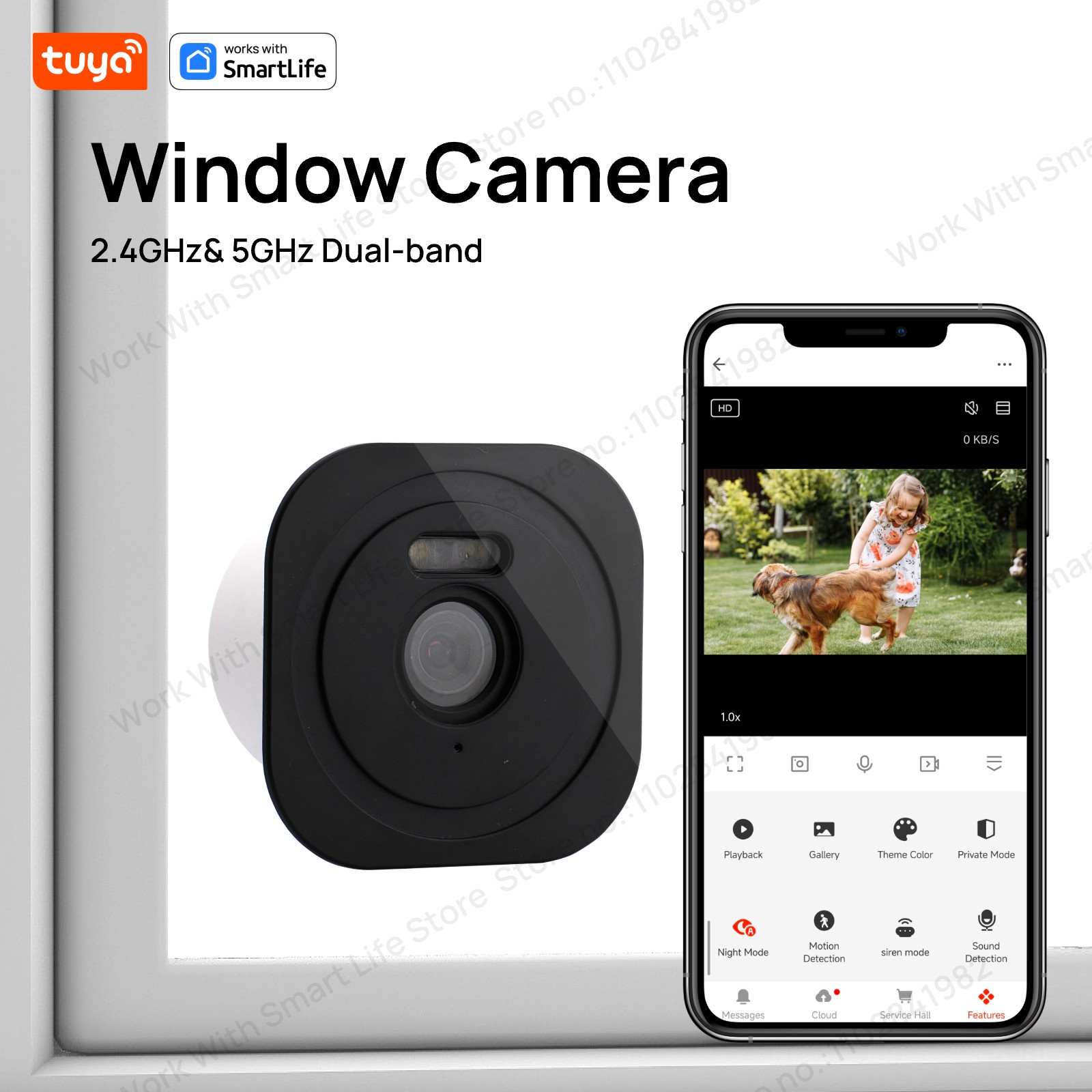 Smart Home Os - Telecamera da finestra Tuya da 3