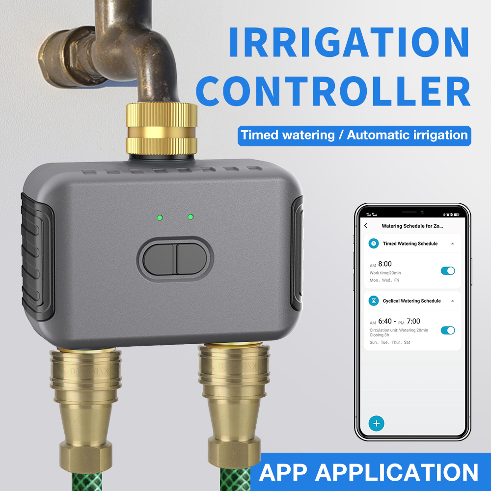 Smart Home Matter - Tuya timer per irrigazione a 2