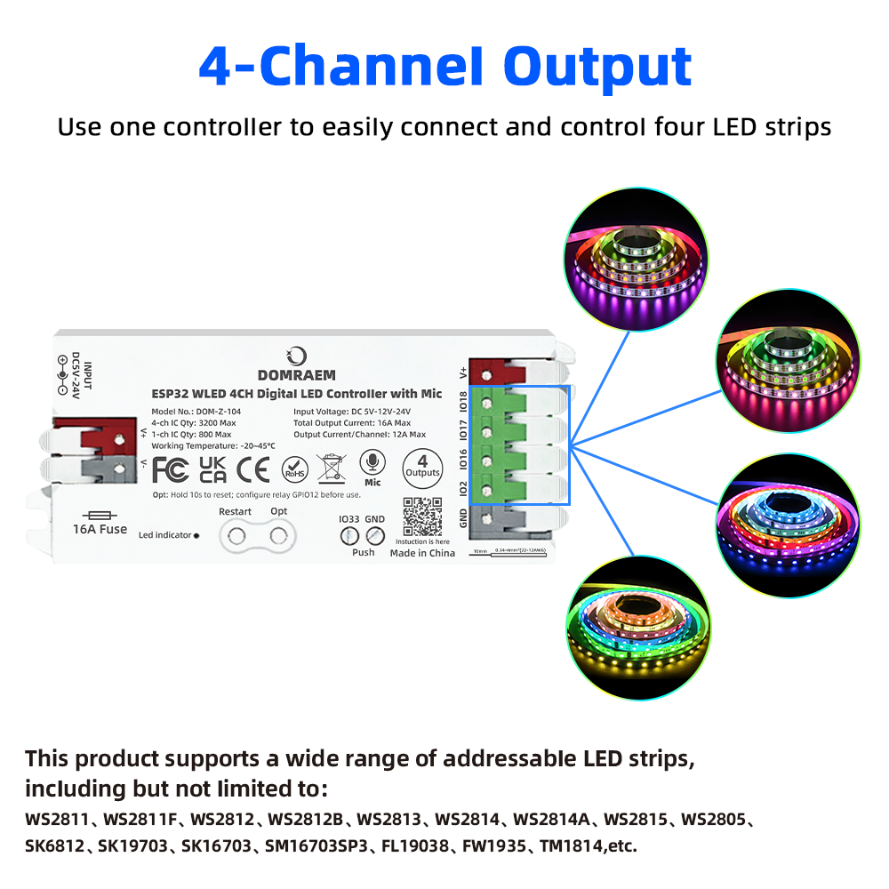 Controller DOMRAEM ESP32 WLED  - Alexa Compatible Bulb recensione e prezzo