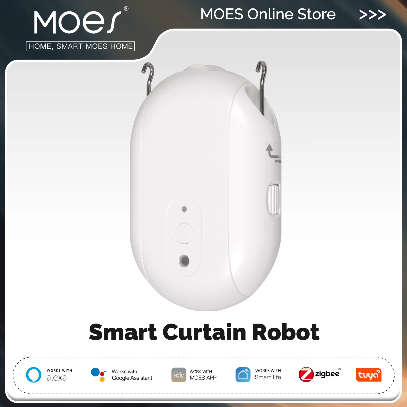 MOES Tuya ZigBee Smart Tenda E - Smart Curtain Robot recensione e prezzo