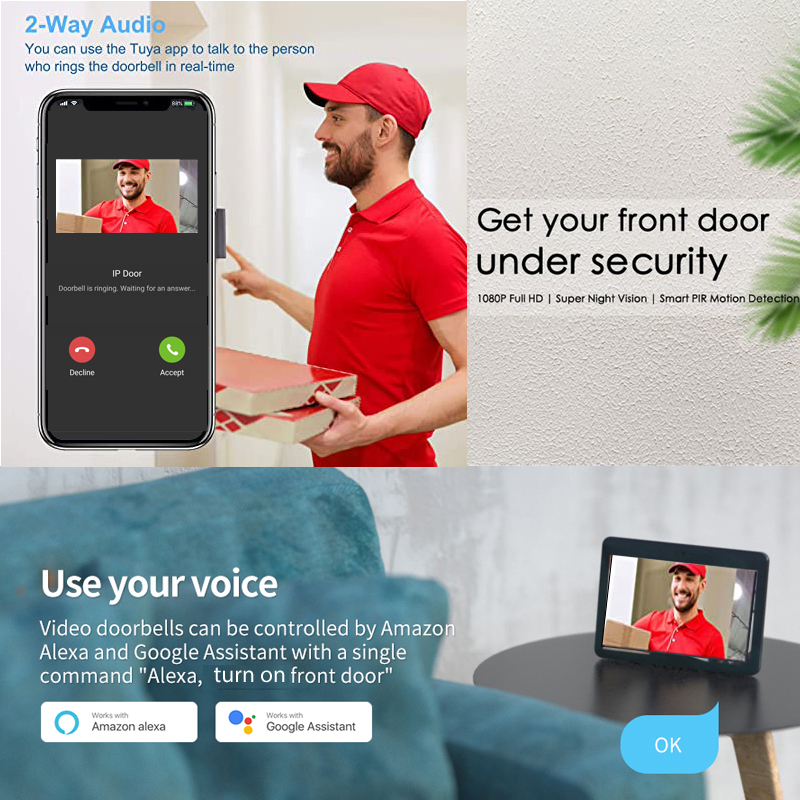 Tuya Smart 1080P Campanello Te - Smart Home Door Lock recensione e prezzo