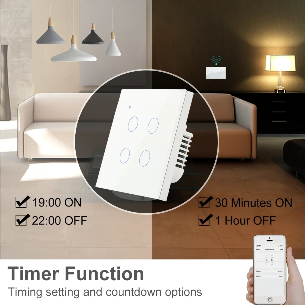ZigBee 1 2 3 4 Gang senza neut - Smart Home Europe recensione e prezzo