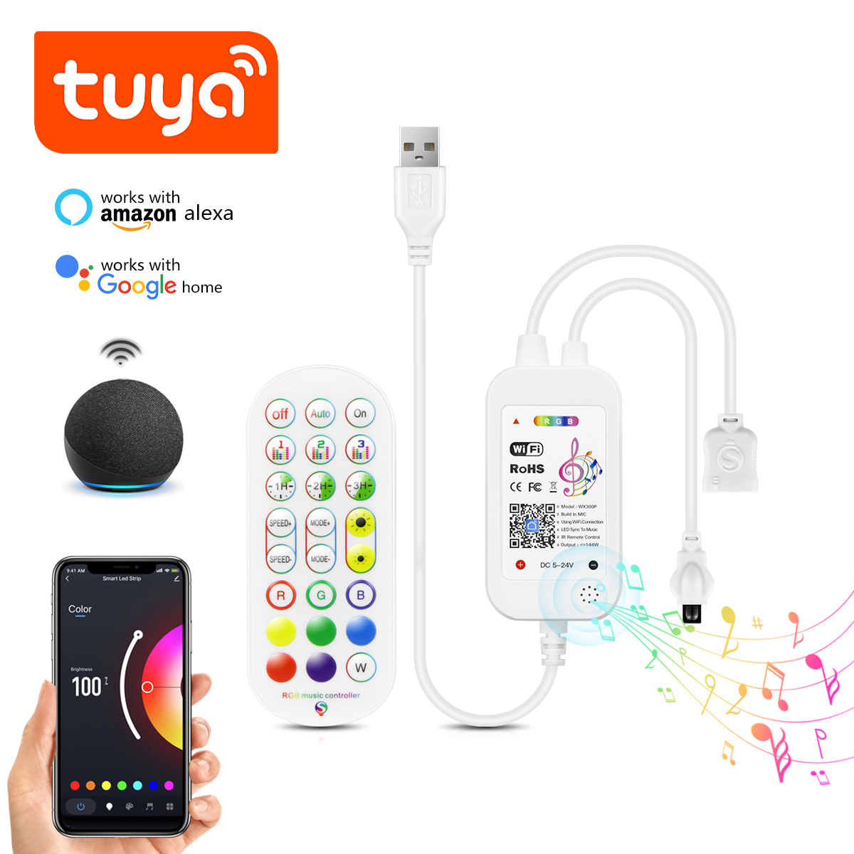 Controller e telecomando DC5V  - Alexa Compatible Bulb recensione e prezzo