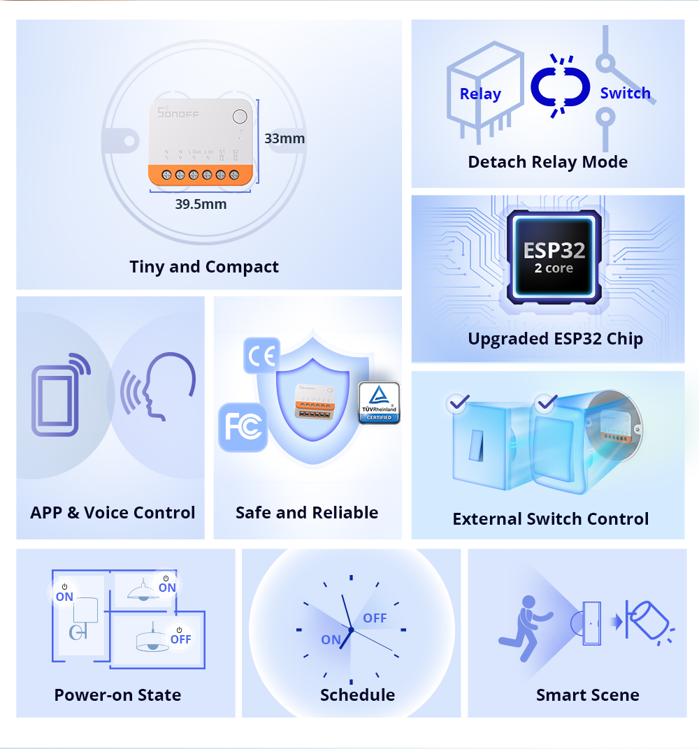 Sonoff Mini R4 Extreme Interru - Smart Home Matter recensione e prezzo